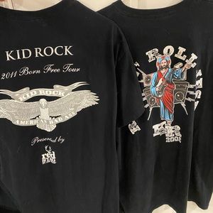 Bundle of Two Kid Rock Tour Shirts